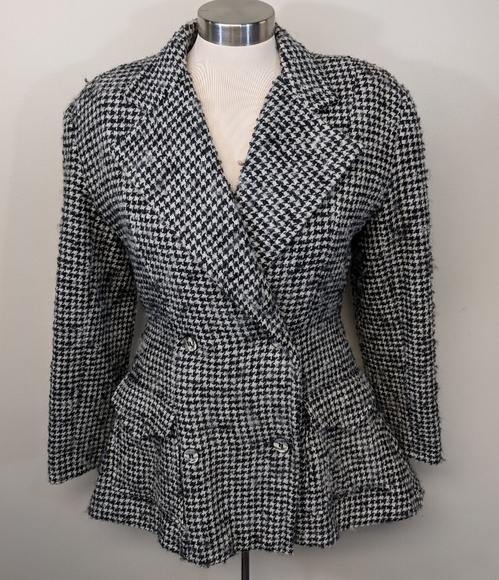 Patrick Kelly Couture Wool Pleated Coat w/Boning - Picture 4 of 8